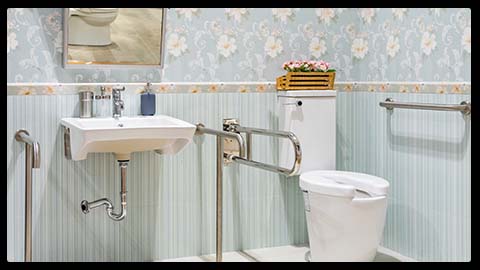 senior disabled bathroom, patient better